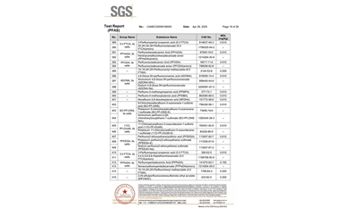 環(huán)保測(cè)試報(bào)告 PFAS CANEC25009106005