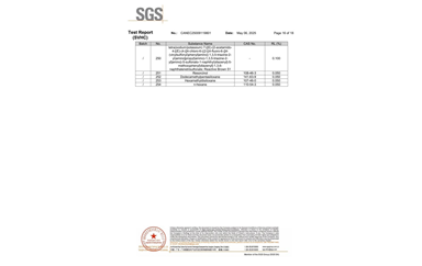 環保測試報告 SVHC CANEC25009119801